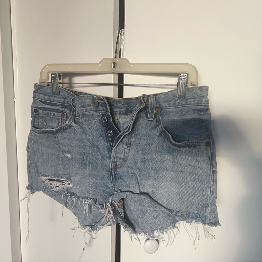 Levi’s Premium 501 denim shorts.